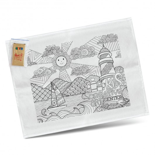 Cotton Colouring Tea Towels
